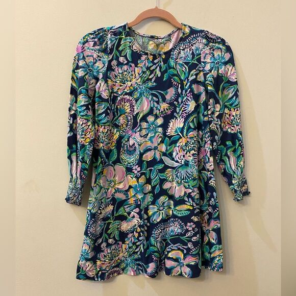 Lilly Pulitzer Mini Dian Long Sleeves Dress Kids Size XL 12-14 - Picture 1 of 7